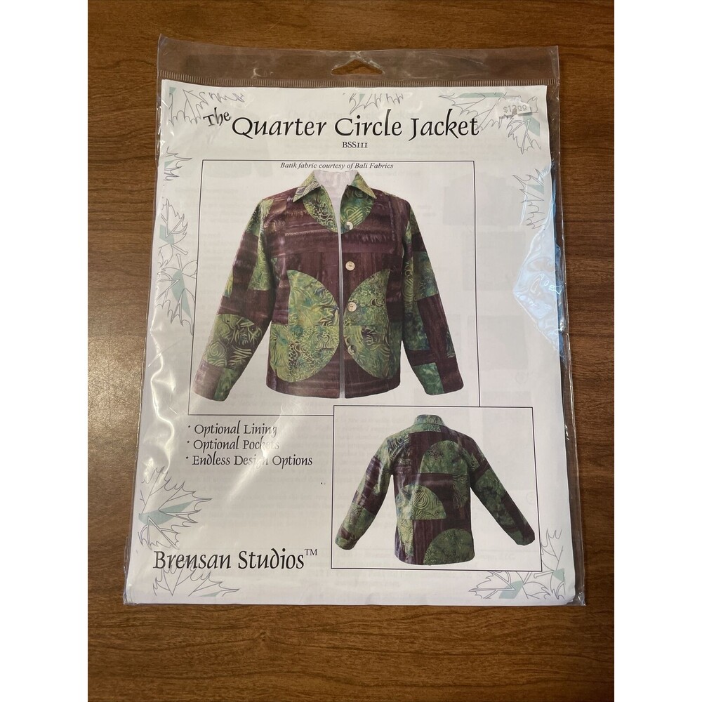 Brensan Studios The Quarter Circle Jacket Sewing Pattern BSS111